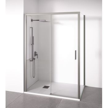 Mampara De Ducha Angular Plata 160-165 X 77-80 M  Acceso Dcha. Bellobath