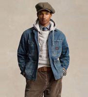 polo ralph lauren para hombre 710950878001 chaqueta utility azul xxl casual algodon denim