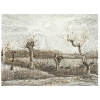 Legendarte - Cuadro Lienzo, Impresión Digital - Tetards (pollards) - Vincent Van Gogh - Decoración Pared Cm. 60x80
