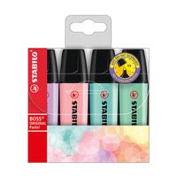 stabilo boss subrayadores pastel 4 colores 