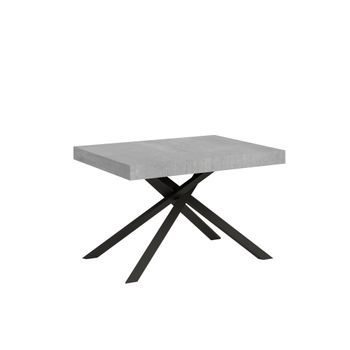 Mesa Extensible 90x120/380 Cm Karida Cemento Patas Antracita