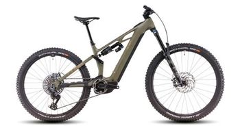 Cube stereo hybrid one77 hpc tm 800 suspension total electrica mtb sram gx eagle axs 12s 800 wh 29   27 5   dusty olive green 2025