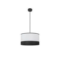 colgante olga 1xe27 negroblanco-madera negra regx40x40 cm