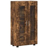 aparador florin 555 x 29 x 100 cm roble ahumado vidaxl