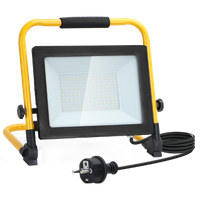 aigostar - foco de trabajo led 100w 9000lm 6500k luz blanca impermeables  con soporte