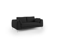 plano sofa moderno en microfibra tecnica desmontable 216 cm negro