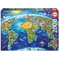 educa borras puzzle simbolos del mundo 2000 piezas 17129 educa borras