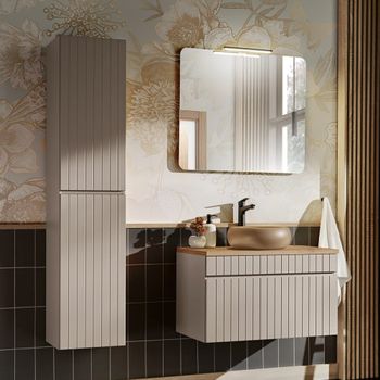 Conjunto mueble lavabo individual tableros mdf y laminados cachemira
