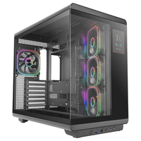 caja atx mars gaming mc-revpro pantalla lcd 43 cristal templado 4x ventiladores argb black