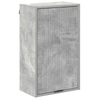 Gabinete De Baño | Armario De Baño Con Puerta Gris Concreto 39 X 23,5 X 65 Cm