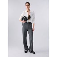 liu jo pantalones pantalones regular fit en punto milano para mujer