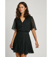 pepe jeans para mujer pl953647 vestido corto anubis negro m casual poliester manga corta