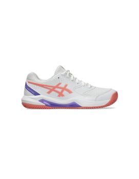 Zapatillas de Padel ASICS Gel-Dedicate 8 Padel Mujer Blanco/Guava