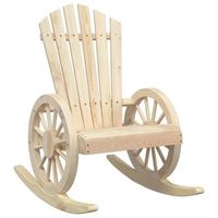 mecedora de jardin adirondack madera maciza de abeto cfw317232
