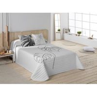 colcha blanca cama 135 cm