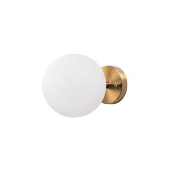 Lámpara De Pared Atmaca-10240 Oro Cobrizo Metal Vidrio 15x15x24 Cm