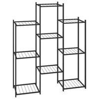 soporte para flores de hierro negro 83x25x100 cm vidaxl