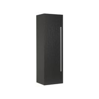 mueble de pared para bano mdf negro 132 x 40 cm con 4 estantes mataro