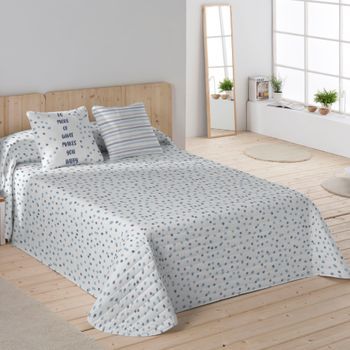 Colcha Bouti Isis Azul Cama 150