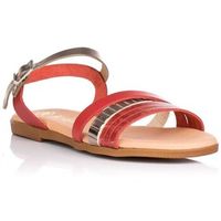 janross sandalias sandalia dorada de piel para nina
