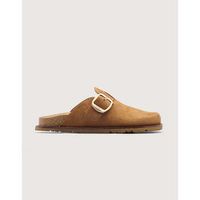 koala bay zuecos sabot plat en daim camel - sonora para mujer