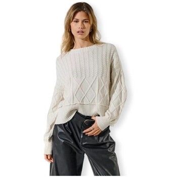 Only Jersey Katia Life Loose Cable Knit - Cloud Dancer para mujer