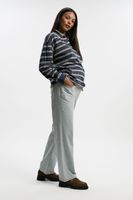 vaqueros premama boyfriend sobre la barriga blanco