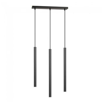 Regleta de techo tizo negro (3 luces)