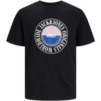 jack  jones camiseta 12256822 jorcobin tee ss crew neck mni black para nino