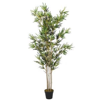 Árbol De Bambú Artificial Con 1380 Hojas Verde 200 Cm Vidaxl