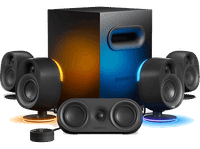 altavoces para pc - steelseries arena 9 subwoofer gaming 51 rgb negro