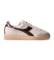 diadora para hombre 201182809 zapatillas de piel prestige aged italia beige 40 plano cordones casual