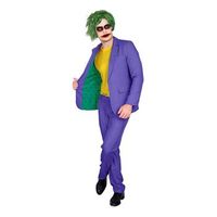 disfraz de payaso conflictivo purpura para hombre