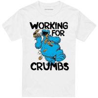 sesame street camiseta working for crumbs para mujer