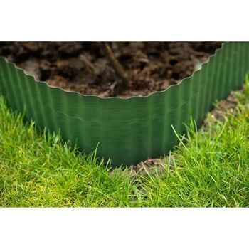 Borde De Hierba H20cm X L9m En Polietileno Verde