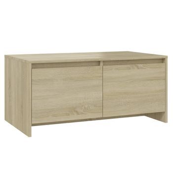Mesa De Centro 90x50x41,5 Cm Madera - Beige