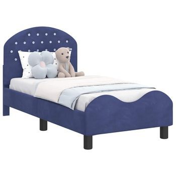 Cama Individual | Cama Para Adulto | Estructura De Cama Para Niños Pequeños Con Cabecera 70 X 140 Cm