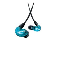 auriculares shure aonic 215 con cable cancelacion de ruido microfono in-line azul translucido