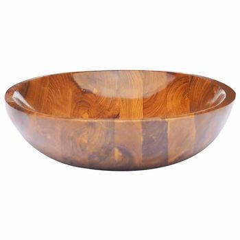 Lavabo De Baño Moderno | Lavabo De Madera Maciza De Teca 60x40x10 Cm