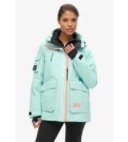 superdry para mujer ws110165a chaqueta de esqui ultimate rescue turquesa xs deportivo nieve poliester reciclado sostenible
