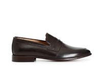 mocasines de piel para hombre dark brown
