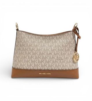 Michael Kors para mujer. 32S6G3PC1B Bolso bandolera vainilla, marrón (OSFA), Beige, Casual, Poliéster