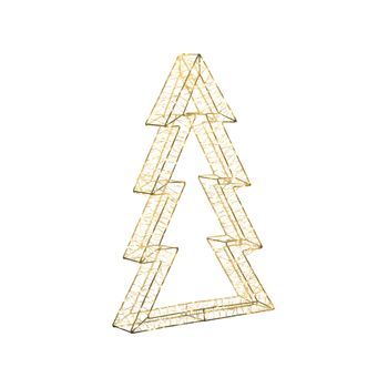 Decoración De Navidad Led Para Interior Y Exterior Árbol De Navidad Iluminación De Metal Plateado Akeran