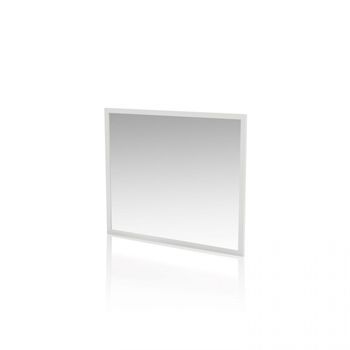 Espejo Rectangular De Pared 75x90 Cm Ataneq Blanco 90 X 75 X 2 Cm