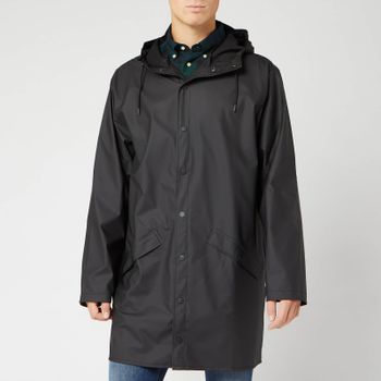 RAINS Men's Matte Shell Long Jacket - XS