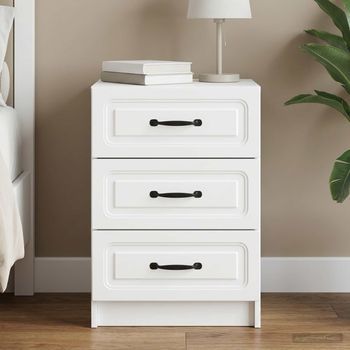 Mesita De Noche - Mueble Para Dormitorio - Madera De Ingeniería - Madera (43x41x63.5cm)