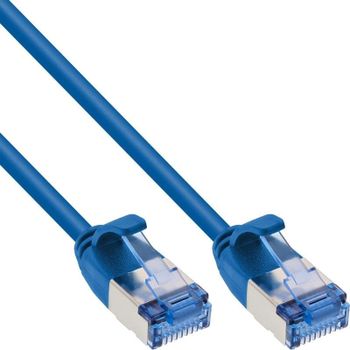 Cable de red InLine 71933B Fino Cat.6A U/FTP 0,3 m azul