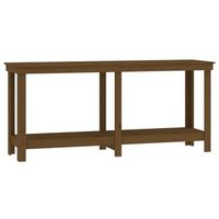 banco interior  banco de trabajo madera maciza de pino marron miel 180x50x80 cm