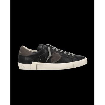Philippe Model Deportivas Moda PRLU VZ10 PRSX LOW MAN-VEAU CERF NOIR MUD para hombre