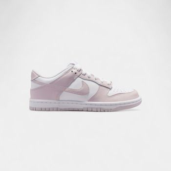 Nike Zapatillas Dunk Low White Light Violet (GS) para mujer